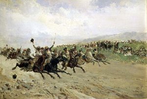 الأندلس: سباق الخيل في معرض ، أواخر القرن التاسع عشر بواسطة Baldomero Calopre y Gimenez