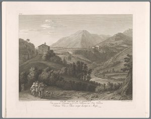 Gezicht op de San Cosimato منظر لدير سان. Cosimato (العنوان على الكائن) جناح السادس مناظر لمحيط روما (...] (عنوان السلسلة)