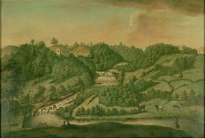 عرض على نهر Skell في Studley Royal