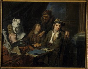 استوديو الفنانين ، 1703 بواسطة Balthasar van den Bossche