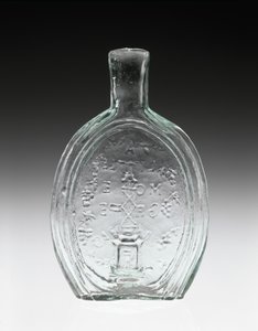 دورق مجعد ، ج. 1847 (زجاج خالي من الرصاص) بواسطة أعمال الزجاج بالتيمور