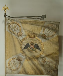 علم القديس جورج بفوج المشاة في عهد نيكولاس الأول ، 1830-1840 بواسطة لافتات وأعلام المعايير