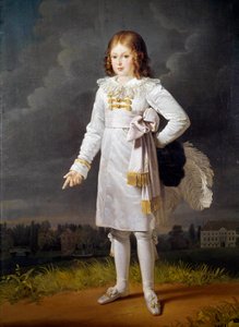 صورة في القدم لفريدريك نابليون ، الأمير باتشيوتشي (1814-1833) لوحة لباربرا كرافت (1764-1825) 1819 صن. 1،7x1،05 م