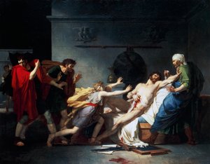 وفاة كاتو الأصغر المعروف أيضًا باسم Uticensis بواسطة البارون بيير نارسيس غيرين