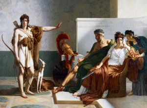 Hippolytus rejects Phaedra