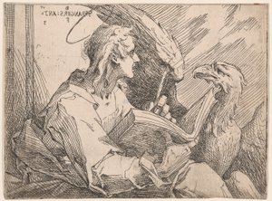 القديس يوحنا الإنجيلي بواسطة Bartholomaeus Spranger