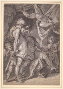 فينوس وعطارد بواسطة Bartholomaeus Spranger