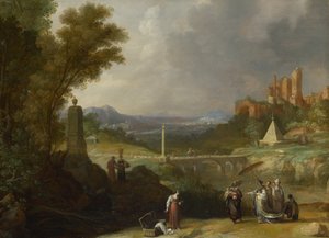 العثور على موسى الرضيع بواسطة ابنة الفراعنة ، 1636