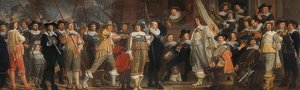 الضباط وغيرهم من الرماة بقيادة النقيب رويلوف بيكر والملازم جان ميشيلز بلاو. حوالي 1640-43
