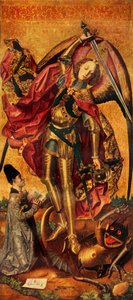 انتصار القديس ميخائيل على الشيطان ، 1468 ، 1946.