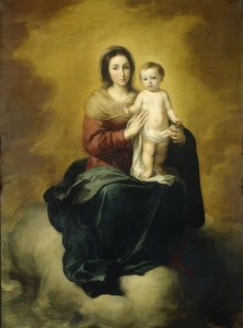 مادونا والطفل. 1660-80 بواسطة بارتولومي إستيبان موريللو