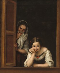 امرأتان عند النافذة