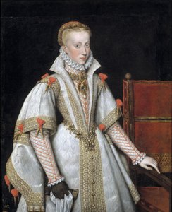 صورة آنا النمسا 1549-1580 ، ملكة إسبانيا ، 1616 بواسطة بارتولومي غونزاليس إي سيرانو
