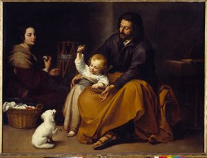 لوحة العائلة المقدسة لبارتولومي موريللو (1618-1682) بواسطة بارتولومي إستيبان موريللو