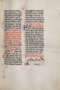 Missale: Fol. 171: موسيقى هللويا إلخ في بداية عيد الفصح 1469. بواسطة بارتولوميو كابورالي