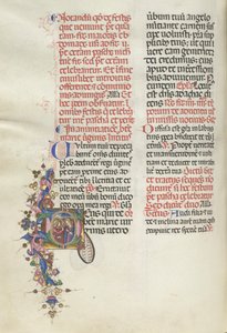 Missale: Fol. 275 ف: البشارة ، 1469. بواسطة بارتولوميو كابورالي