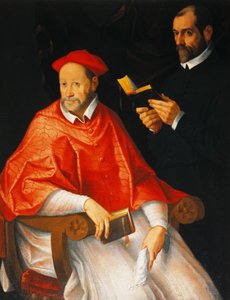 صورة لكردينال وكاهن ، بقلم بارتولوميو تشيسي (1556-1629) ، زيت على قماش ، 96 × 124 سم.