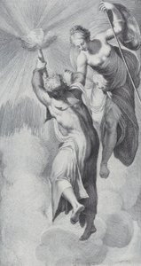 مينيرفا يساعد بروميثيوس وهو يحاول تسلق السماء ، 1756. المؤلفون: بارتولوميو كريفيلاري ، غابرييل سودرلينج. بواسطة بارتولوميو كريفيلاري ، غابرييل سودرلينج