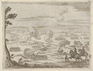 بعد مسيرة طويلة ، يمر فرانشيسكو الأول ديستي بنهر كاسانو مع جيشه ، الخميس ... ، 1659.