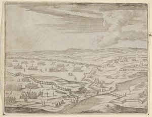 فرانشيسكو الأول ديستي يقترب من معسكر العدو تحت ذريعة المعركة ، على الرغم من ح ... ، 1659. بواسطة بارتولوميو فينيس