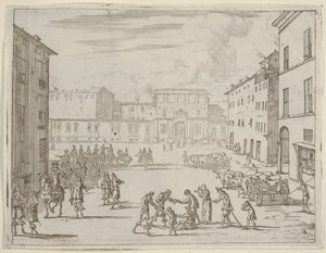 فرانشيسكو الأول ديستي يساعد رعاياه بكرم عظيم خلال المجاعة الكبرى في 1 ... ، 1659.