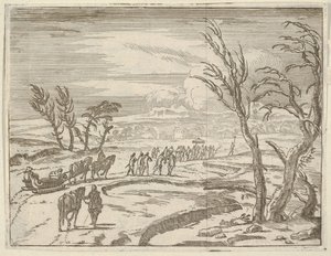 فرانشيسكو الأول ديستي ، على الرغم من انزعاجه ، يظهر تقواه أثناء السفر في الثلج ... ، 1659.