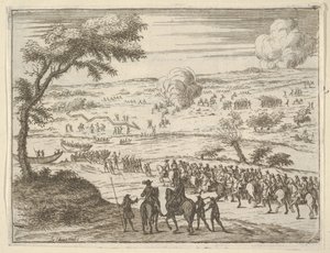 فرانشيسكو ديست فريلي يعبر بو ويأخذ سيفه ضد القوات في فيني ... ، 1659 بواسطة جان سوف