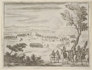 فرانشيسكو الأول ديستي والجيش الفرنسي المحاصر فالينزا ، التي استولى عليها الإسبان ... ، 1659. بواسطة بارتولوميو فينيس