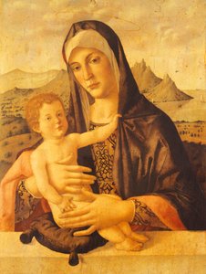 مادونا والطفل جالسان ، بواسطة بارتولوميو مونتانا (حوالي 1450-1523) بواسطة بارتولوميو مونتانا
