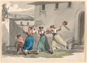 رسم، معركة النساء في روما، 1807-1808