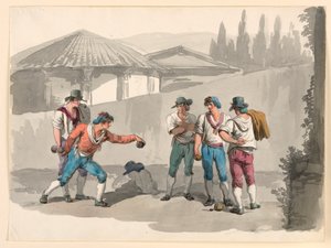 رسم، لعبة البوتشيا، 1807-1808
