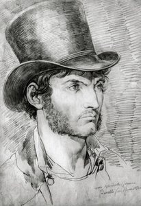 صورة ذكر (روماني حقيقي) ، رسم بارتولوميو بينيلي (1781-1835) بواسطة بارتولوميو بينيلي