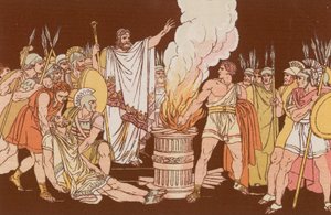 Muzio Scoevola قبل لارس بورسينا بواسطة بارتولوميو بينيلي