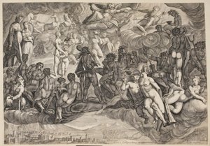 حملت نفسية إلى أوليمبوس بواسطة Karel van Mander I