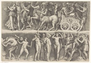 ارتياح عتيق مع Bacchus و Ariadne بواسطة باتيستا فرانكو