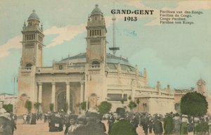 جناح الكونغو ؛ غنت ؛ 1913. تم إرسال البطاقة البريدية عام 1913. بواسطة مصور بلجيكي