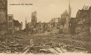Rue de Verger ، 27 يونيو 1915 بواسطة مصور بلجيكي