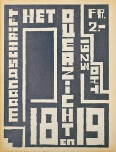 غلاف عدد 1923 من مجلة "Hetoverzicht" ، 1923 بواسطة المدرسة البلجيكية