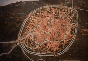 خريطة بروج. مجهول. 1546-1600. التفاصيل (اللوحة) بواسطة المدرسة البلجيكية