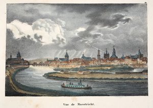منظر ماستريخت ، c.1895 (فوتوكروم) بواسطة المدرسة البلجيكية