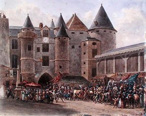البقرة المسمنة في Chatelet (ألوان مائية على ورق) بواسطة بينارد بينارد