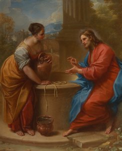 المسيح وامرأة السامرة ، 1715-2020. بواسطة بينيديتو لوتي