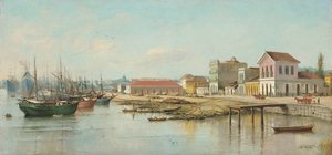 بينيديتو كاليكستو - بورتو دو بيسبو، سانتوس، سانتوس، إس بي، من البحر، 1887