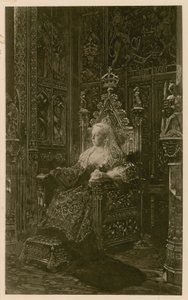 صورة للملكة فيكتوريا (حفر ضوئي) بواسطة Benjamin  Constant