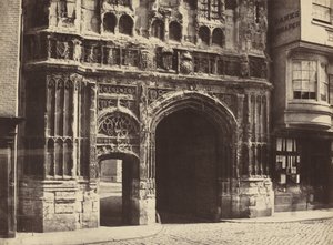بوابة كرايستشيرش ، كانتربري ، 1854 ، طبعت عام 1857.