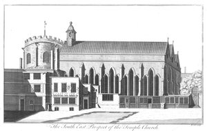 بروسبكت جنوب شرق كنيسة المعبد ، c1737
