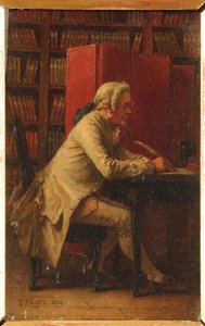 جورج لويس لوكلير ، كومت دي بوفون - صورة لعالم الطبيعة جورج لويس لوكلير ، كونت دي بوفون (1707-1788) ، بقلم فيشل ، بنيامين يوجين (1826-1895). زيت على خشب