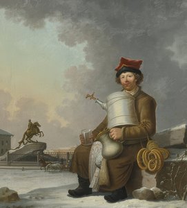بائع Sbiten في سان بطرسبرج. 1800