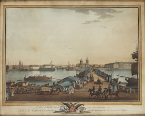 جسر التبادل في جزيرة فاسيليفسكي ، 1799