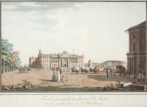 منظر لقصر مايكل في سانت بطرسبرغ ، كاليفورنيا 1806